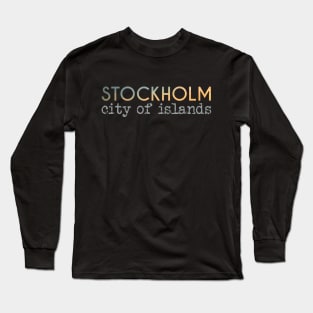 Stockholm City of Islands Long Sleeve T-Shirt
